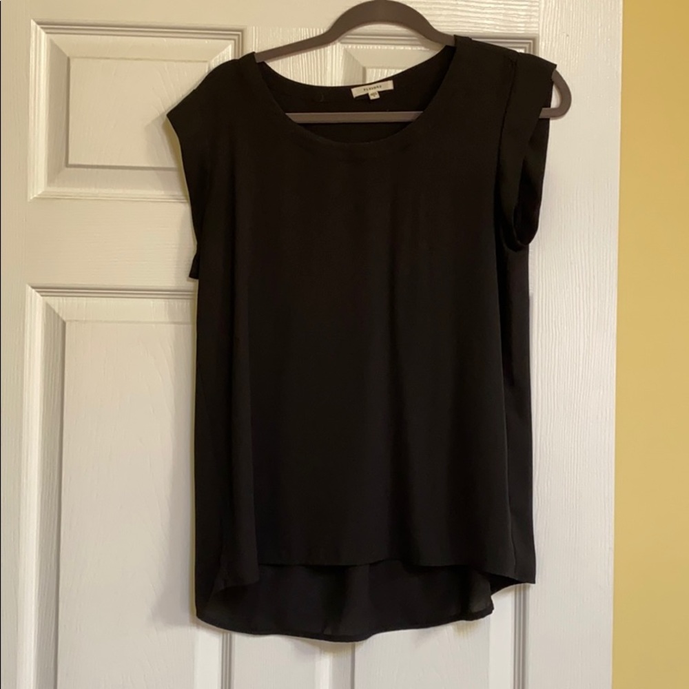Black Basic Work Blouse - image 1